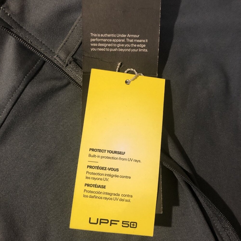 Under Armour Golf 1/2 Zip Long Sleeve Pullover UPF 50 Women's Medium Gray NWT - Picture 5 of 11